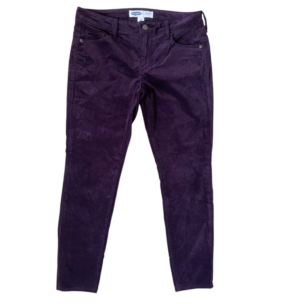 ☮️Old Navy Rockstar Super Skinny Purple Velvet Pants